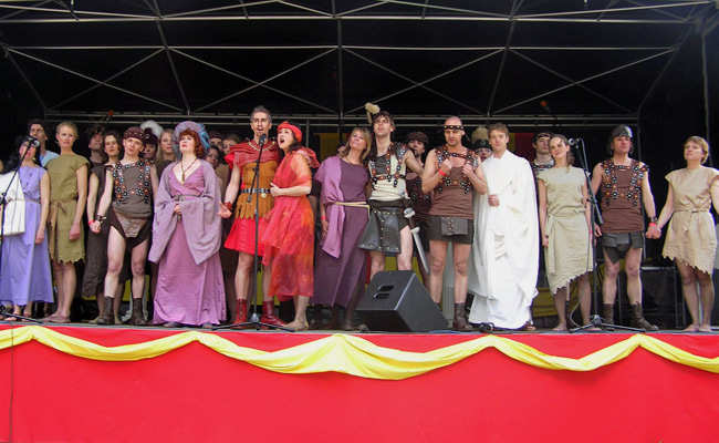 Muziektheateruitvoering Marcus Antonius, Elf Fantasy Fair, terrein kasteel de Haar, Haarzuylens 2006